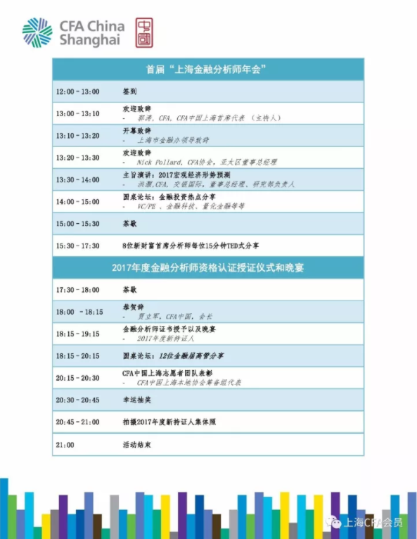 2017年度CFA資格認證授證儀式